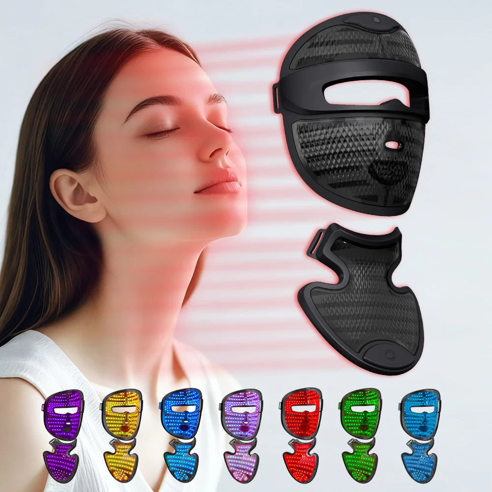 7-Color LED Light Therapy Face & Neck Mask